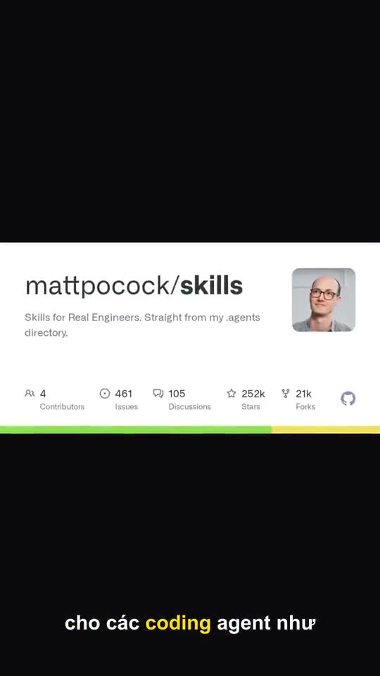 Demo Short How-to Matt Pocock Skills: Tự động phân tích GitHub README thành 5 beats video hoàn chỉnh